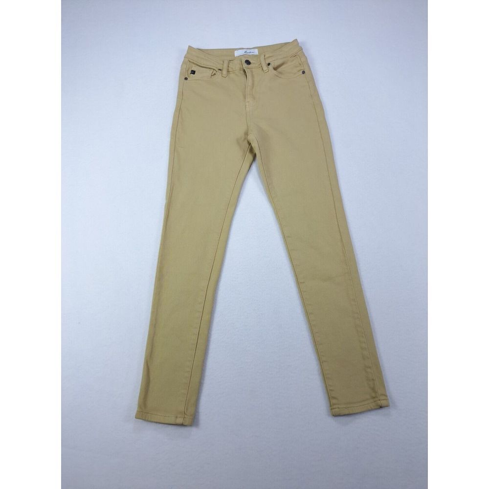 KanCan Denim Jeans Womans 5 Gia High‎ Rise Super Skinny Beige Straight Leg